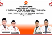 DPW PKS Sultra Umumkan Kepengurusan DPTD 2025-2030 untuk Seluruh Kabupaten/Kota