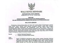 Wali Kota Kendari Instruksikan Pengusaha Daftarkan Pekerja dalam Program BPJS Kesehatan dan Ketenagakerjaan