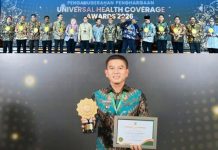 Bupati Irham Kalenggo Terima Universal Health Coverage Awards 2026 di Jakarta