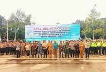 Wali Kota Kendari Pimpin Apel Gelar Pasukan Pengamanan Event Internasional dan HUT ke-195 Kota Kendari