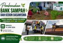 Pembenahan Bank Sampah dan Kebun Dasawisma, Warga Anaiwoi Gotong Royong Wujudkan Lingkungan Bersih dan Asri