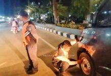 Tak Ada Ampun, Dishub Kendari Kempiskan Ban Kendaraan yang Parkir Liar di Kawasan Eks MTQ