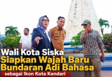 Wali Kota Siska Siapkan Wajah Baru Bundaran Adi Bahasa sebagai Ikon Kota Kendari