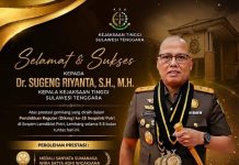 Kajati Sultra Dr. Sugeng Riyanta Lulus Sespimti Polri Dikreg 35, Raih Tiga Penghargaan