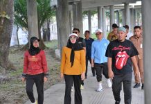 Siska–Sudirman Olahraga Joging Bersama Sambil Tinjau Taman Kota, Siapkan Ruang Publik Modern untuk Warga Kendari