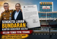 Pemkot Kendari dan Ahli Waris Lambata Rauf Belum Sepakat Soal Status Lahan di Bundaran Kantor Gubernur