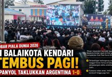 Pemkot Kendari Sukses Gelar Nobar Final Piala Dunia 2026, Ribuan Warga Padati Balai Kota
