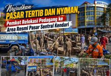 Pemkot Kendari Tegas Tertibkan Pedagang Bahu Jalan, Sekda: Seluruh Pedagang Kini Berjualan di Dalam Pasar