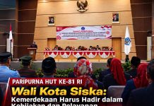 DPRD Kendari Gelar Paripurna HUT ke-81 RI, Siska: Kemerdekaan Harus Diterjemahkan dalam Pelayanan