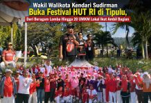 Wakil Walikota Kendari Sudirman Buka Festival HUT RI di Tipulu, Dari Beragam Lomba Hingga 20 UMKM Lokal Ikut Ambil Bagian