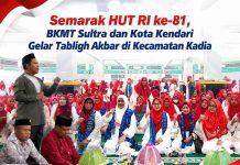 Semarak HUT RI ke-81, BKMT Sultra dan Kota Kendari Gelar Tabligh Akbar di Kecamatan Kadia
