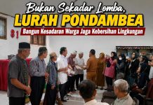 Bukan Sekadar Lomba, Plt.Lurah Pondambea Bangun Kesadaran Warga Jaga Kebersihan Lingkungan