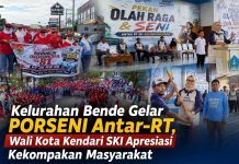 Defile Meriah 31 RT Warnai Pembukaan PORSENI Kelurahan Bende, Wali Kota Kendari SKI: Bende Memang Beda