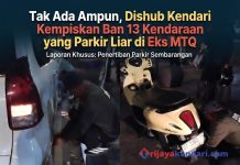 Tak Ada Ampun, Dishub Kendari Kempiskan Ban 13 Kendaraan yang Parkir Liar di Eks MTQ