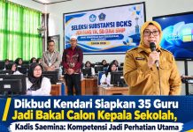 Dikbud Kendari Siapkan 35 Guru Jadi Bakal Calon Kepala Sekolah, Saemina: Kompetensi Jadi Perhatian Utama