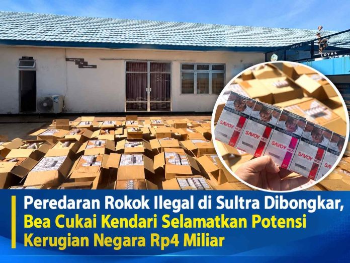 Bea cukai rokok ilegal sultra