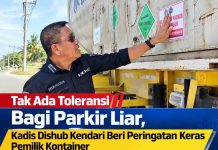 Tak Ada Toleransi Bagi Parkir Liar, Kadis Dishub Kendari Beri Peringatan Keras Pemilik Kontainer