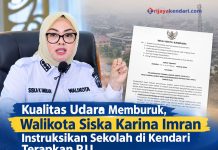 Kualitas Udara Memburuk, Walikota Siska Karina Imran Instruksikan Sekolah di Kendari Terapkan PJJ