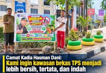 Camat Kadia Pimpin Penataan Bekas TPS, Empat Titik Dihijaukan dengan Tanaman Bunga